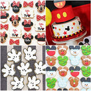 8 Pack Cookie Cutters Themed of Cartoon Mouse, Stainless Steel Sandwich Cake Cutter