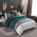 Bohemia style Duvet Cover plain color pattern retro style 2/3pcs Duvet Cover Sets