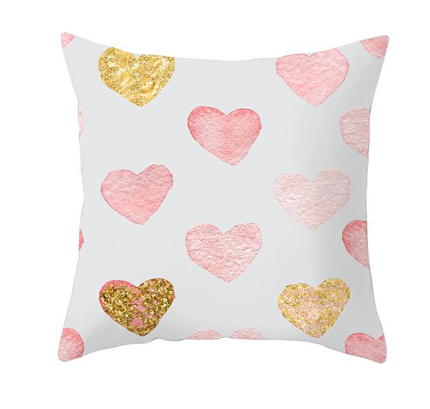 Black White Heart Cushion  Pillow Covers