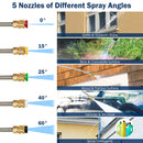 4000 PSI 18 Feet Telescoping Spray Wand Pressure Washer