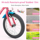 Kids Bicycle with Training Wheels and Basket for Boys and Girls Age 3-9 Years - Medium