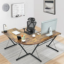 59 Inch L-Shaped Desk Corner Computer Desk with Round Corner