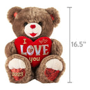 Way to Celebrate! Valentine’s Day 15in Sweetheart Teddy Bear 2023, Brown