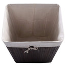 Rectangle Bamboo Hamper Laundry Basket - Brown