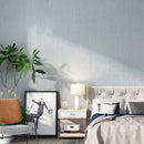 Fabric Peel and Stick Wallpaper Gray Faux Grasscloth Wallpaper Self-Adhesive Linen Wallpaper