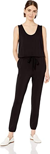 Daily Ritual Women's Supersoft Terry Sleeveless Scoopneck Jumpsuit