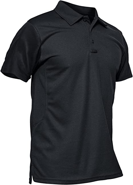 MAGCOMSEN Men's Polo Shirt Quick Dry Performance Long and Short Sleeve Tactical Shirts Pique Jersey Golf Shirt