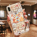 Doodle Graffiti Scribble Minnie Mickey Mouse Cartoon Clear Soft TPU Cover Case