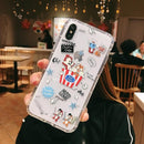 Doodle Graffiti Scribble Minnie Mickey Mouse Cartoon Clear Soft TPU Cover Case