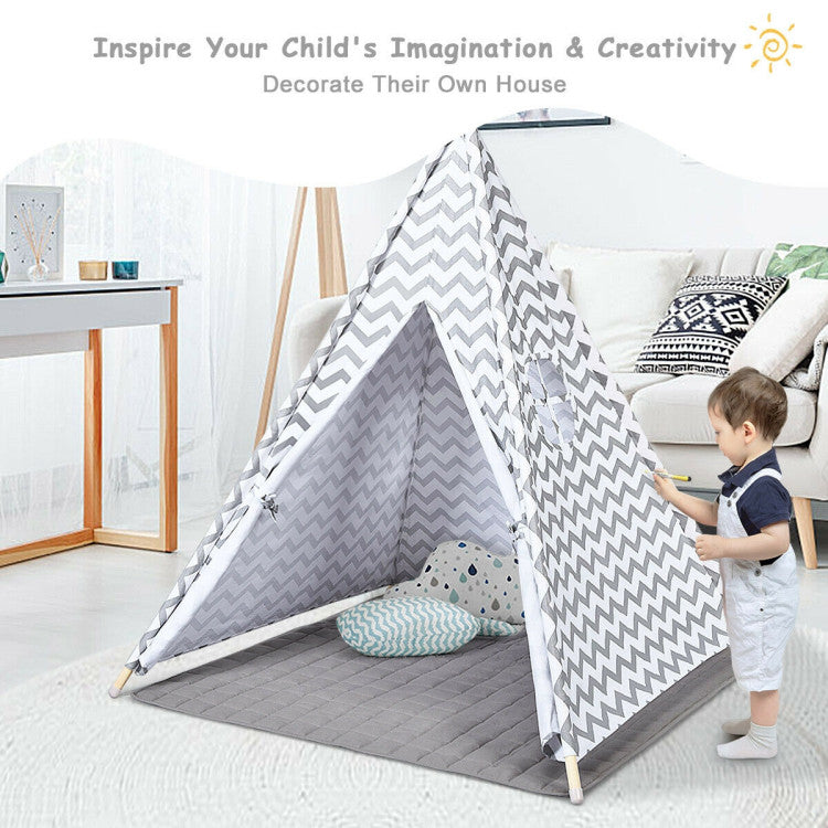 5.2 Feet Portable Kids Indian Play Tent