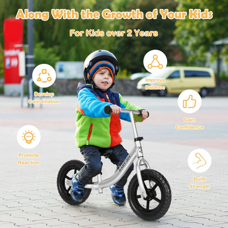 Aluminum Adjustable No Pedal Balance Bike for Kids