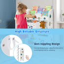 Wooden Children Storage Cabinet with Storage Bins - Rocket