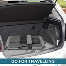 Portable Folding Cat Carrier with 4 Lockable Wheels