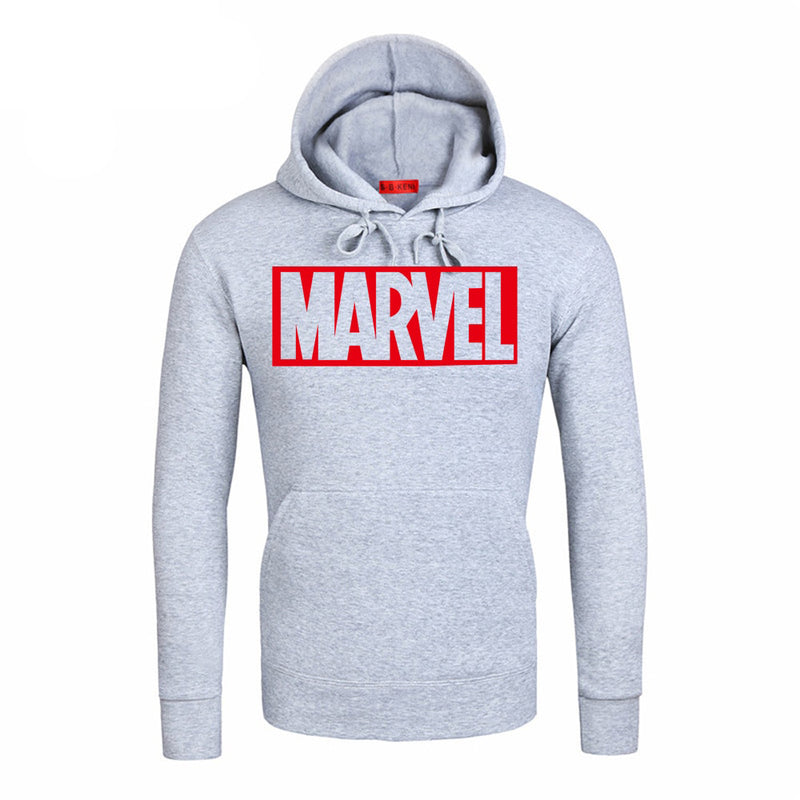 MARVEL Red Letter Printing Fashion Mens Hoodies Autumn Winter Brand Sweatshirts