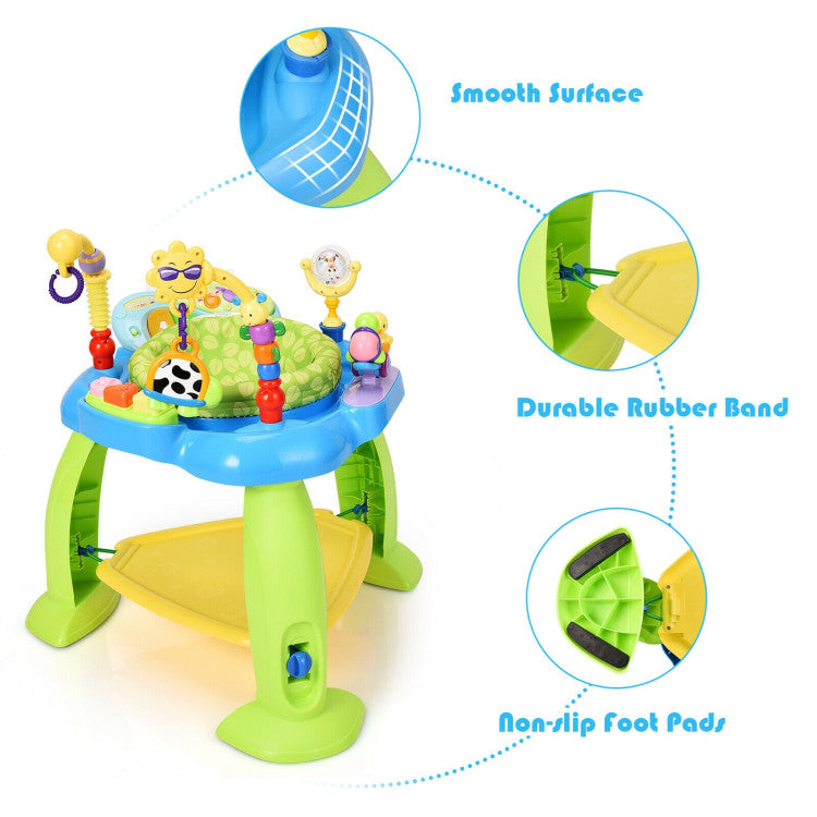 2-in-1 Baby Jumperoo Adjustable Sit-to-stand Activity Center