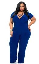 Womens  Short Sleeve Long Jumpsuit Bodysuit