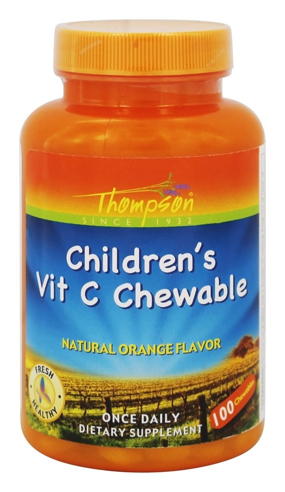 Thompson - Children's Vitamin C Chewable Natural Orange Flavor - 100 Chewable's