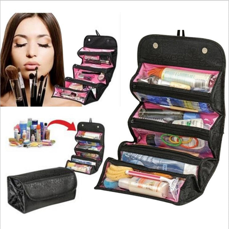 Travel storage bag cosmetic bag Roll-N-Go Cosmetic Bag organizer large capacity