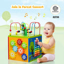 5-in-1 Wooden Activity Cube Toy