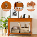 Console Table with Drawer Storage Shelf for Entryway Hallway - Natural