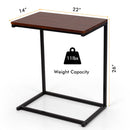 26 Inch Beside Sofa Laptop Holder End Stand Desk (Dark Brown)
