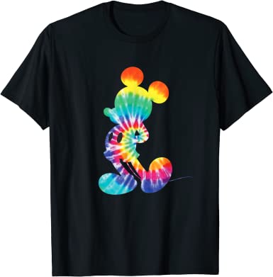 Disney Mickey Mouse Rainbow Tie Dye T-Shirt