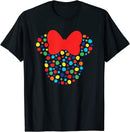 Disney Minnie Mouse Polka Dot Rainbow T-Shirt