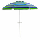 6.5FT Patio Beach Umbrella Sun Shade Tilt Aluminum Sports Portable Carry Bag