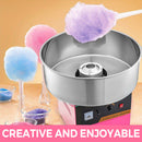 Electric Cotton Candy Floss Maker Machine with Cart Sugar Scoop and Stainless Steel 21