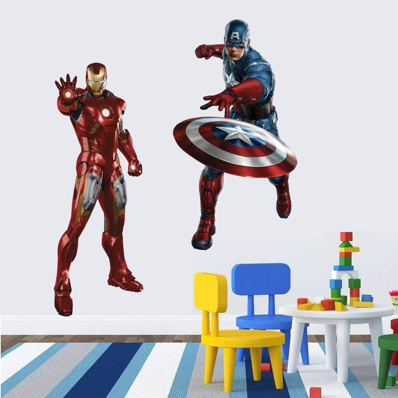 Avengers Hulk America Wall Sticker Nursery Kids Decor Boys Decal DIY gift
