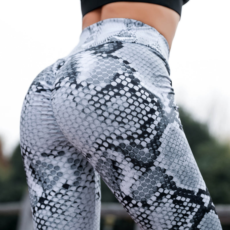 30 Qty High waisted Snake Print stretch Yoga Pants women's Leggings