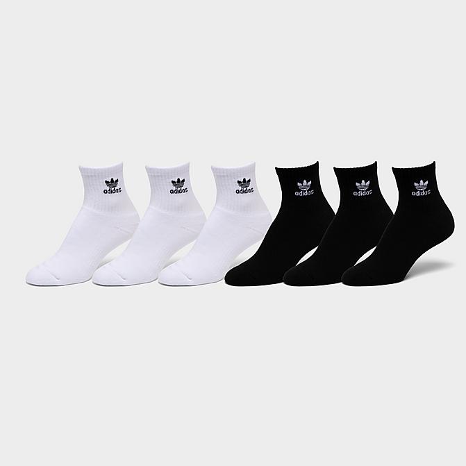 ADIDAS ORIGINALS TREFOIL QUARTER SOCKS (6 PACK)