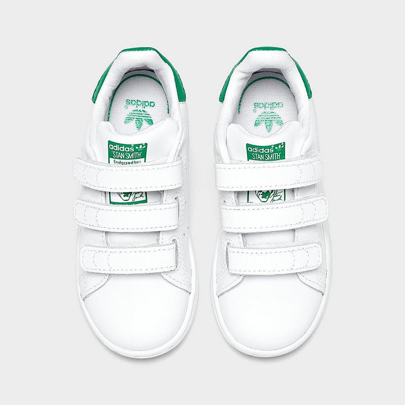 Adidas Kids' Toddler Originals Stan Smith Hook-and-Loop Casual Shoes