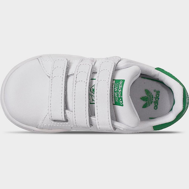 Adidas Kids' Toddler Originals Stan Smith Hook-and-Loop Casual Shoes