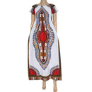 Petal Sleeve African Print Maxi African Long Dress