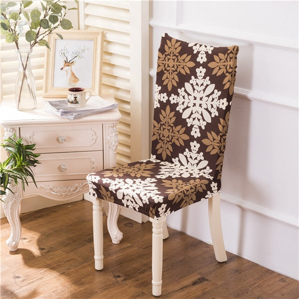 Geometric Chair Cover Elastic Stretch Spandex protective Slipcover