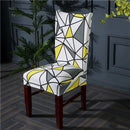 Geometric Chair Cover Elastic Stretch Spandex protective Slipcover