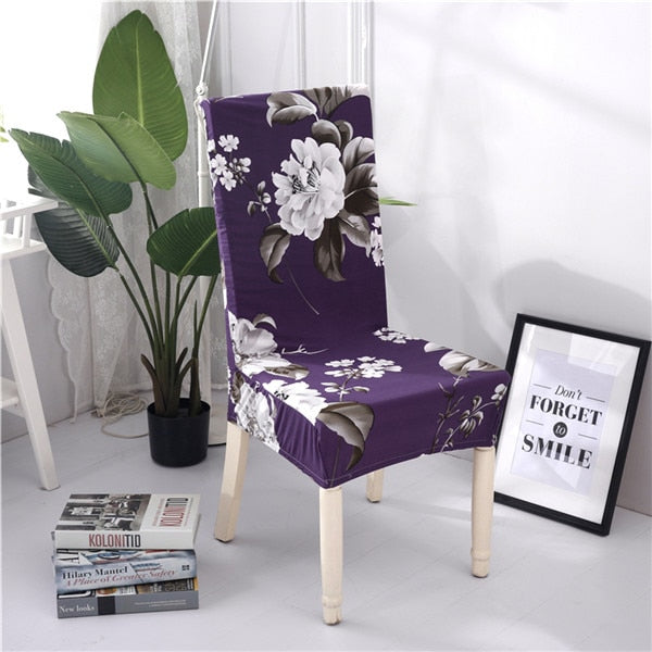 Geometric Chair Cover Elastic Stretch Spandex protective Slipcover