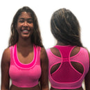 stretch seamless high impact hot organic strappy seamless sports yoga bra