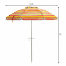 6.5FT Patio Beach Umbrella Sun Shade Tilt Aluminum Sports Portable Carry Bag