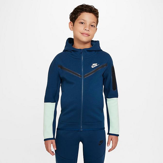 KIDS' NIKE SPORTSWEAR TECH FLEECE FULL-ZIP HOODIE