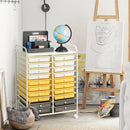 20 Drawer Rolling Storage Cart Tools Scrapbook Paper Office School Organizer