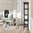 5 Tier Bookshelf Standing Storage Shelf Unit for Kitchen Living Room Office