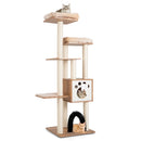Cat Tree Cat Tower Cat Condo w/Platform Scratching Posts for Indoor Cats, Beige