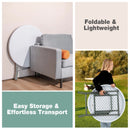 32" Round Folding Table Portable & Lightweight Table for Indoor & Outdoor Use