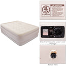 Costway Queen Size Luxury Quilt Top Raised Air Mattress Elevated Airbed Built-in Pump