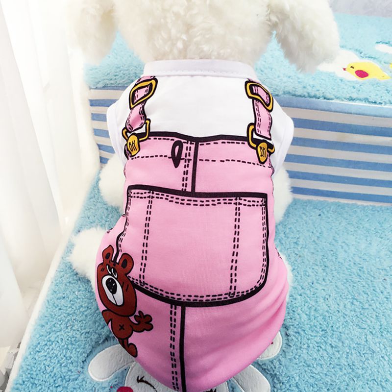 Newest Cute Unisex Pet Summer Clothes High Quality 4 Colors Puppy Dog Cat Vest T Shirt Coat Apparel
