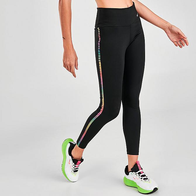 Women's Nike One Rainbow Ladder Mid-Rise Cropped Leggings