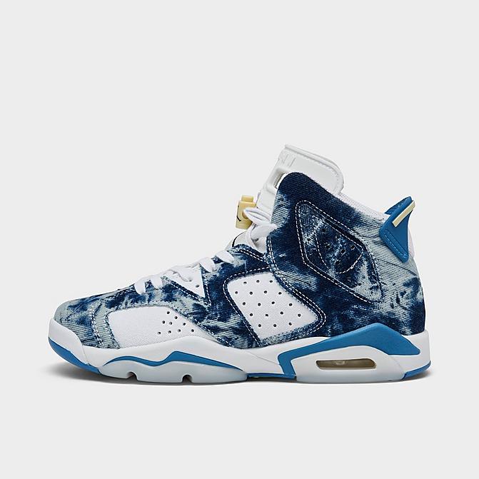 BIG KIDS' AIR JORDAN RETRO 6 DENIM BASKETBALL SHOES