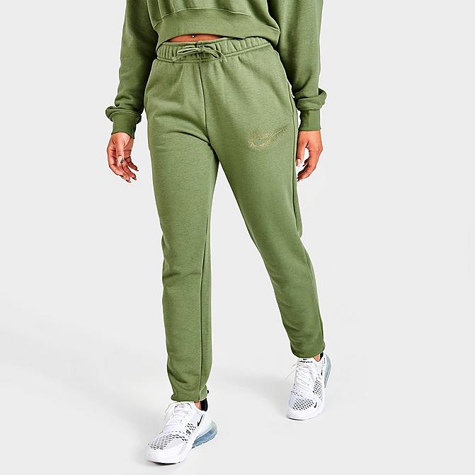 WOMEN'S NIKE SPORTSWEAR CLUB FLEECE MID-RISE STARDUST LOGO JOGGER PANTS